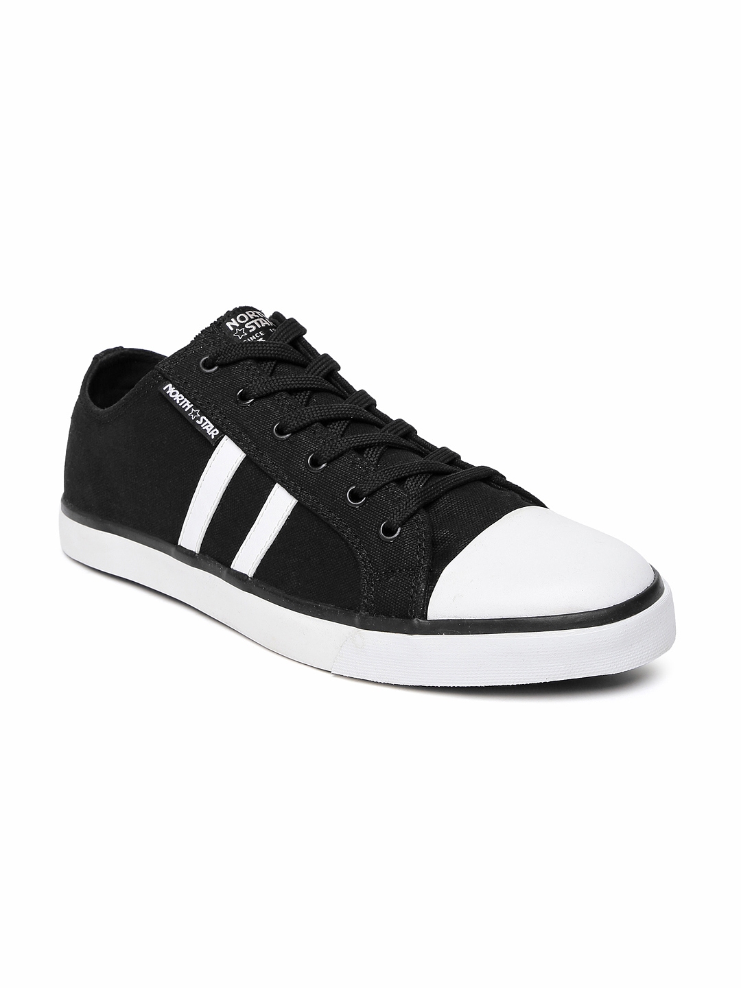 north star black sneakers