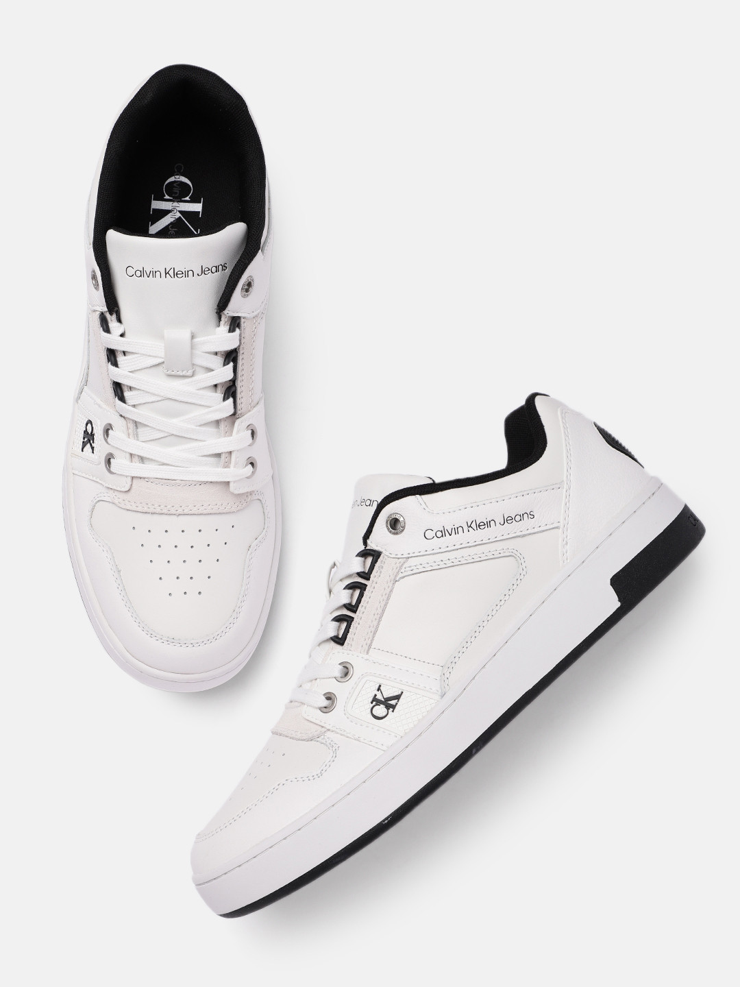 calvin klein white sneakers