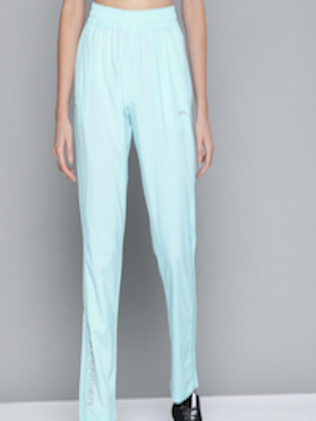 Buy Slazenger Women Blue Brand Logo Printed Running Track Pants - Track ...