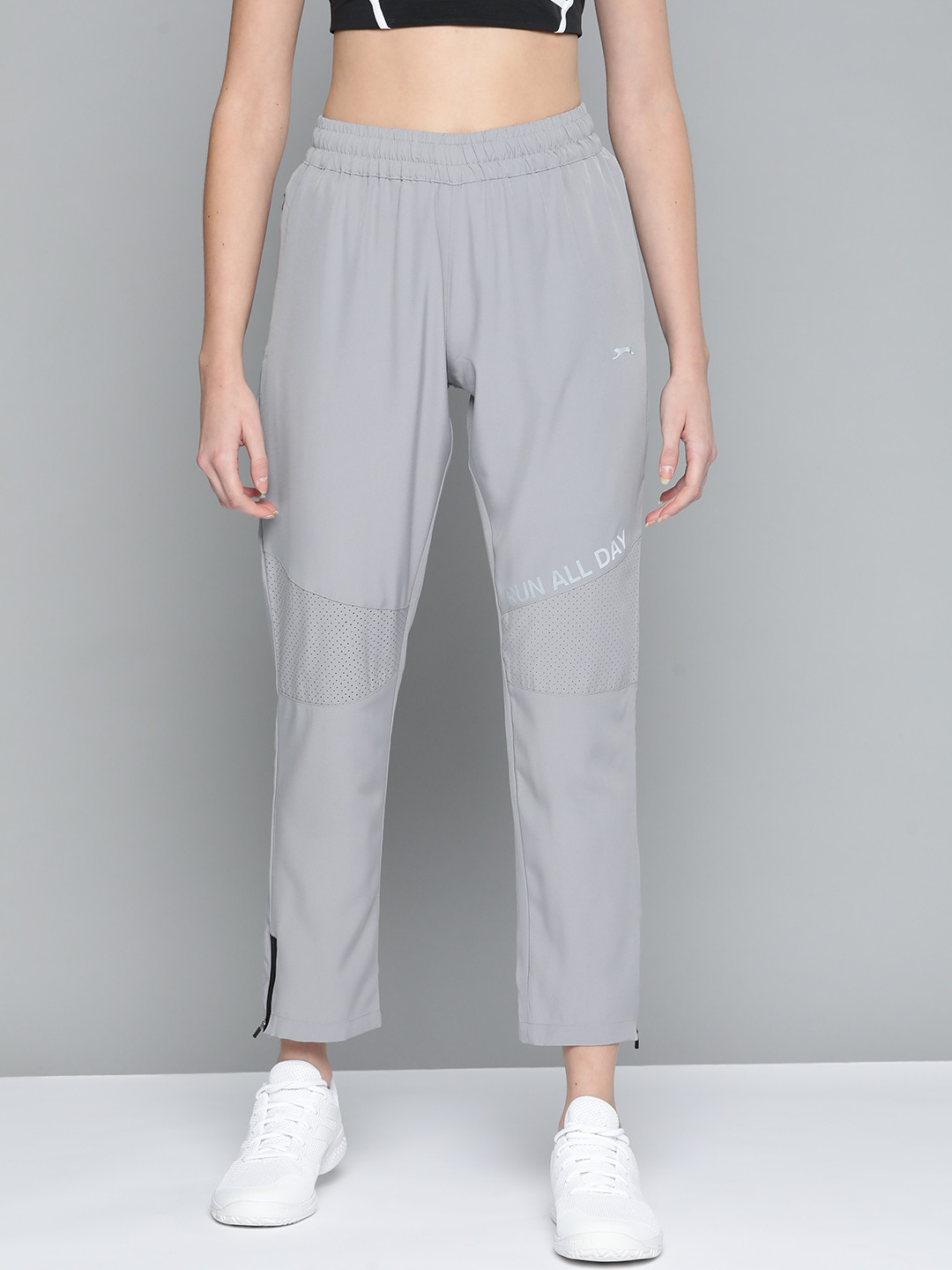 Buy Slazenger Women Running Grey Brand Carrier Ultra Dry Track Pants