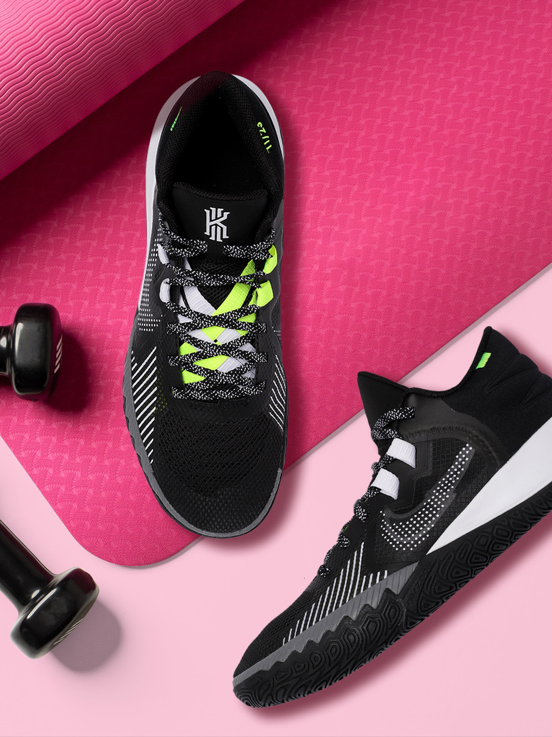 Buy Nike Men Black KYRIE FLYTRAP V Basketball Shoes Sports Shoes for