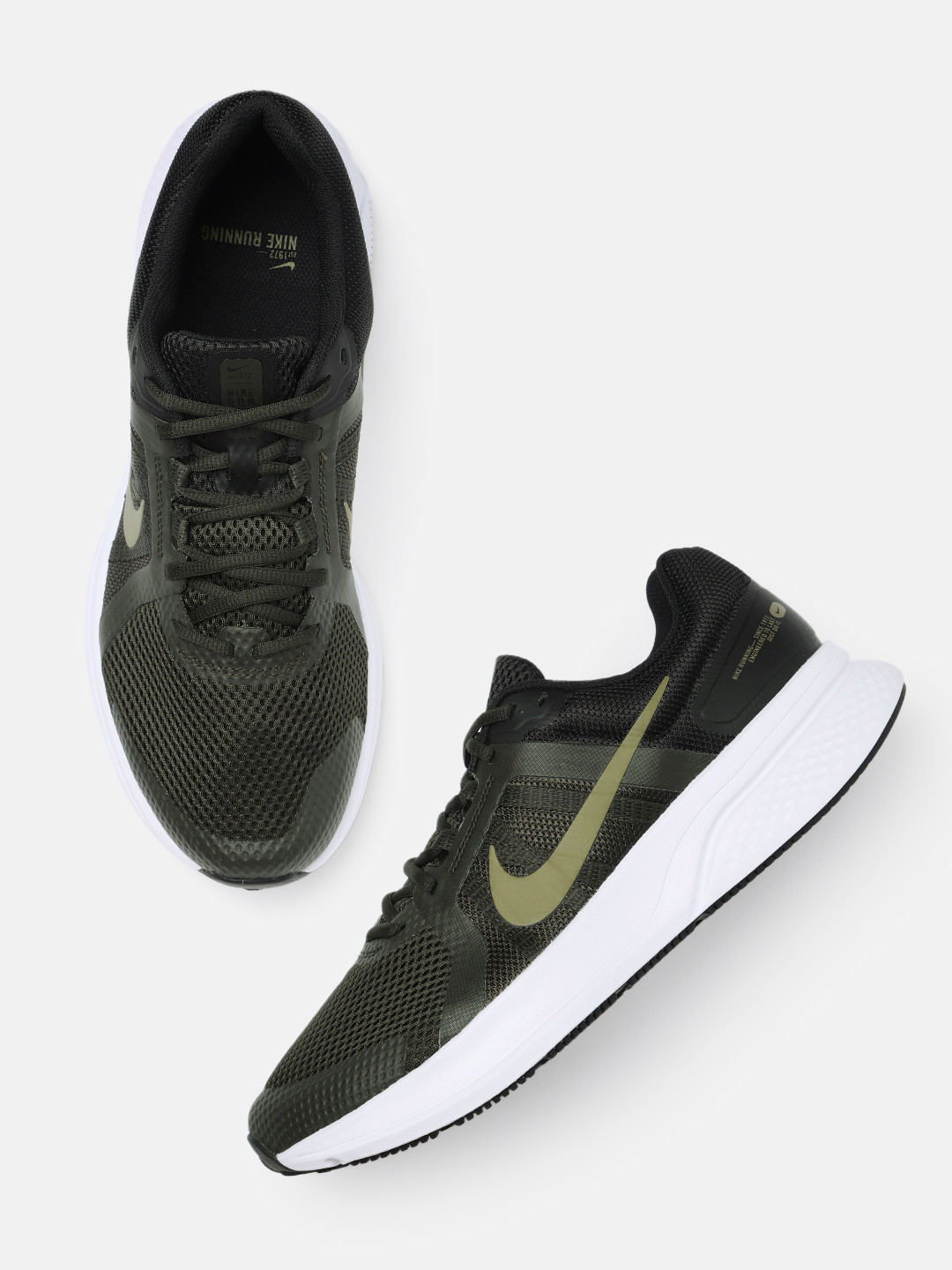 Buy Nike Men Olive Green Run Swift 2 Road Running Shoes Sports Shoes