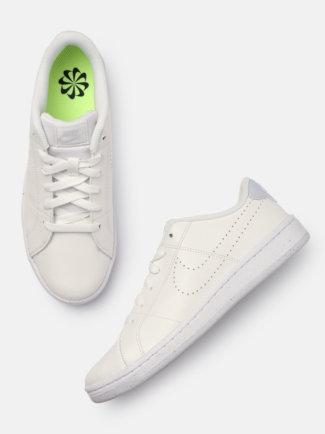trendy white nike sneakers womens