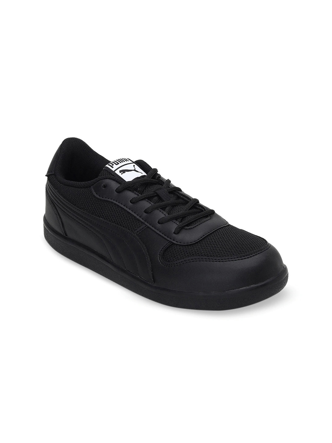 Buy Puma Black Solid Punch Sneakers Casual Shoes - Casual Shoes for ...