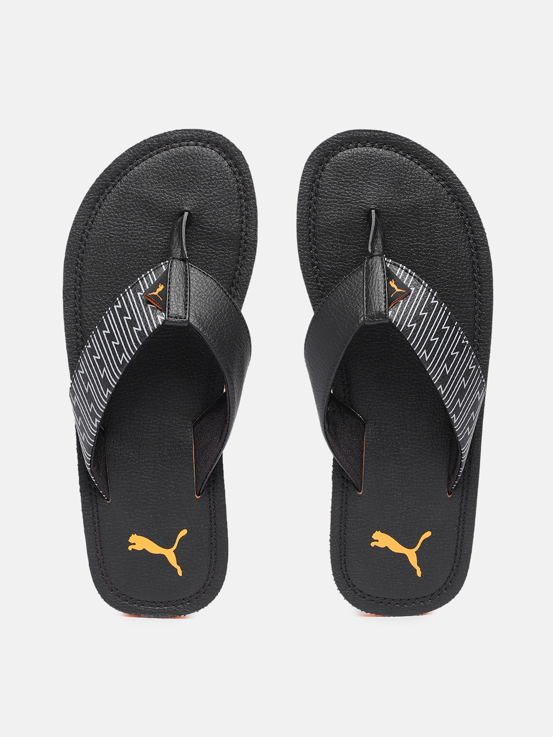 Buy Puma Men Black Solid Comfort Sandals - Sandals for Men 18814690 ...