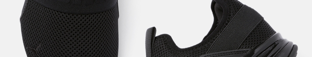 Buy Puma Men Black Solid Axelion Slip On Walking Shoes - Sports Shoes ...