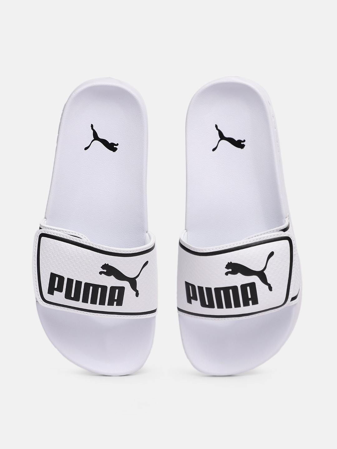 Buy Puma Unisex White & Black Printed Sliders - Flip Flops for Unisex