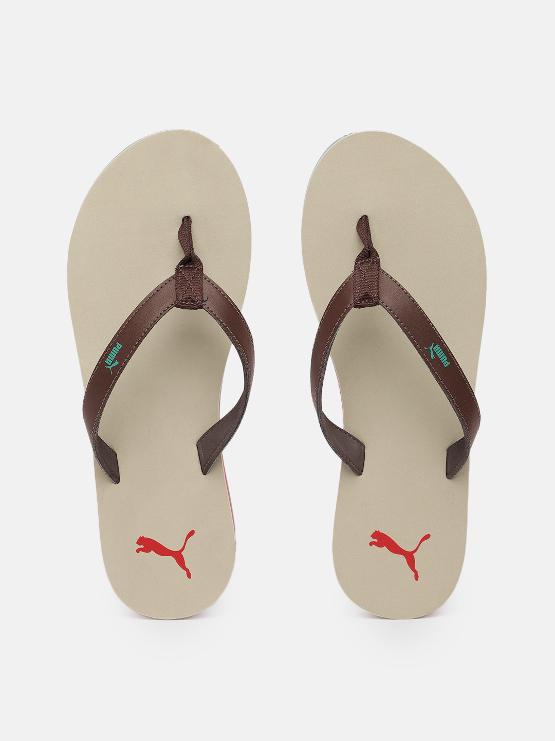 Buy Puma Women Beige Solid Thong Flip Flops Flip Flops for Women