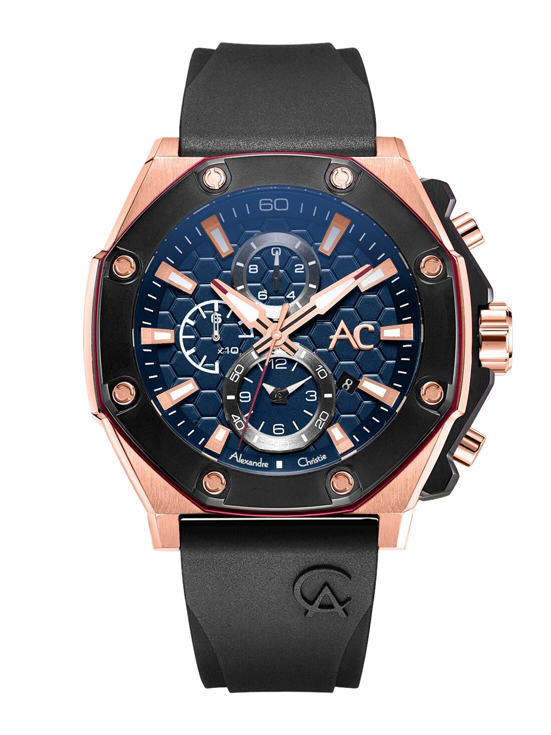Buy Alexandre Christie Men Black Dial Black Straps Analogue Watch Buy Alexandre Christie Men Black Dial Black Straps Analogue Watch