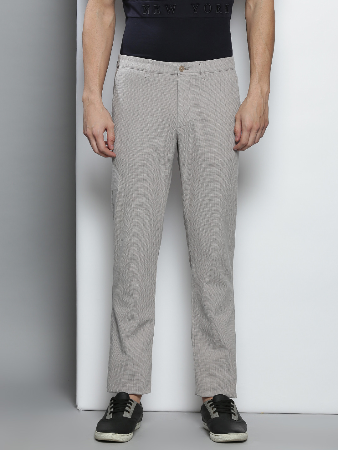 Buy Tommy Hilfiger Men Grey Chinos Trousers - Trousers for Men 18821646 ...