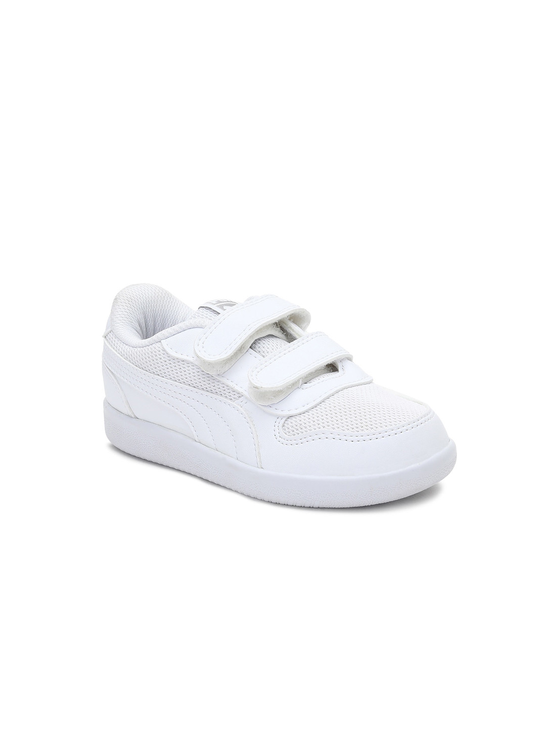 Buy Puma Kids White Solid Sneakers - Casual Shoes for Unisex Kids ...