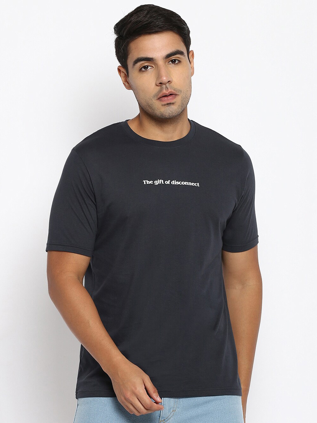 Buy R&B Men Black Slim Fit T Shirt - Tshirts for Men 18823908 | Myntra
