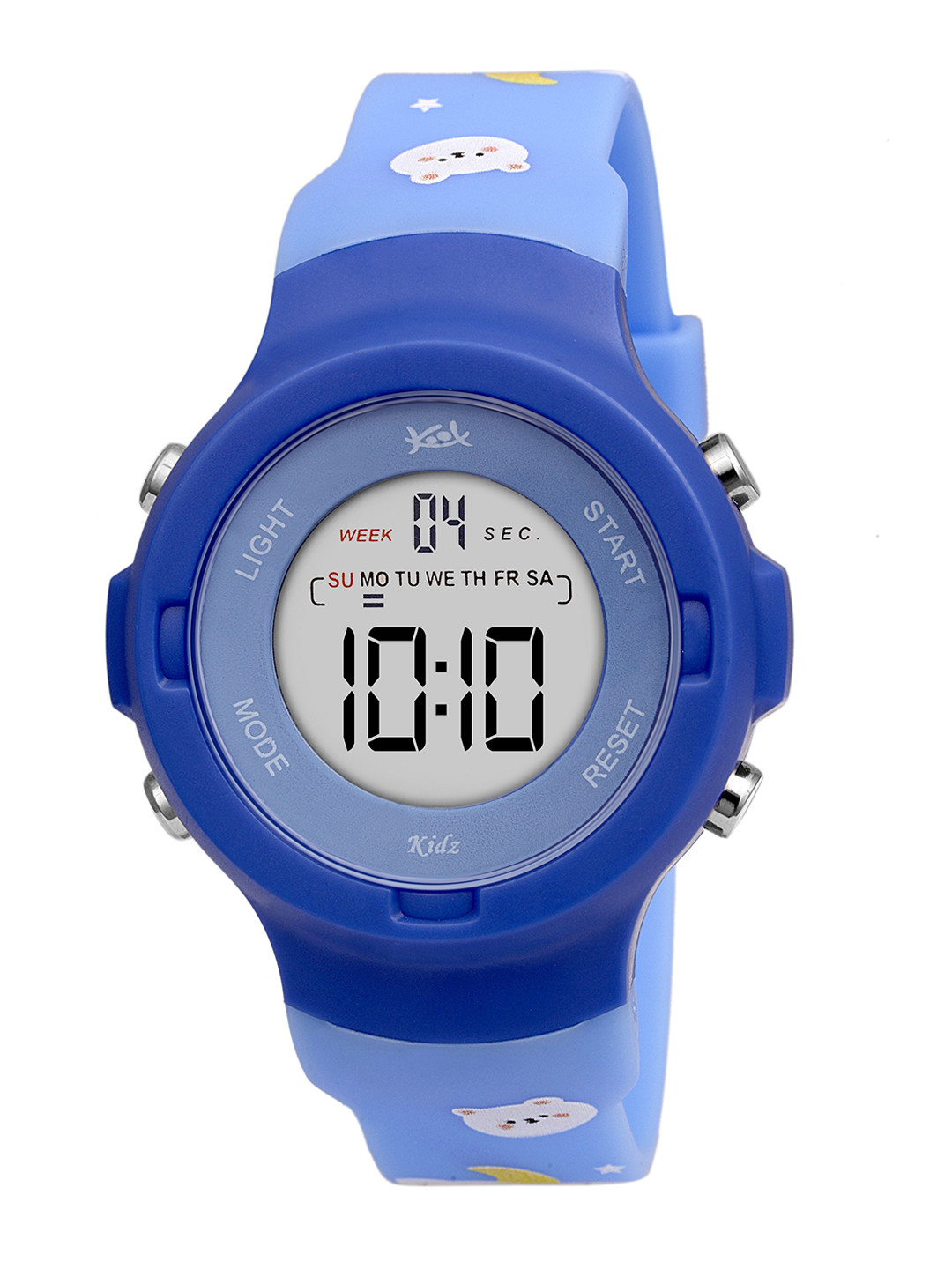 Buy Kool Kidz Unisex Kids Grey Brass Dial & Blue Straps Digital Watch