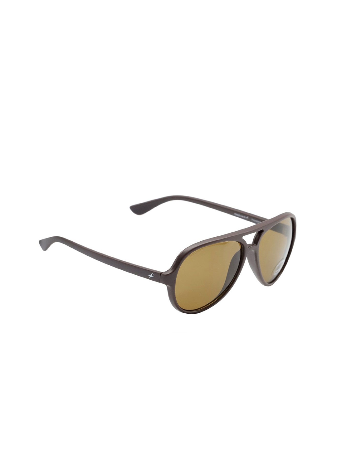 Buy Fastrack Unisex Brown Lens And Brown Aviator Sunglasses With Uv Protected Lens Sunglasses 