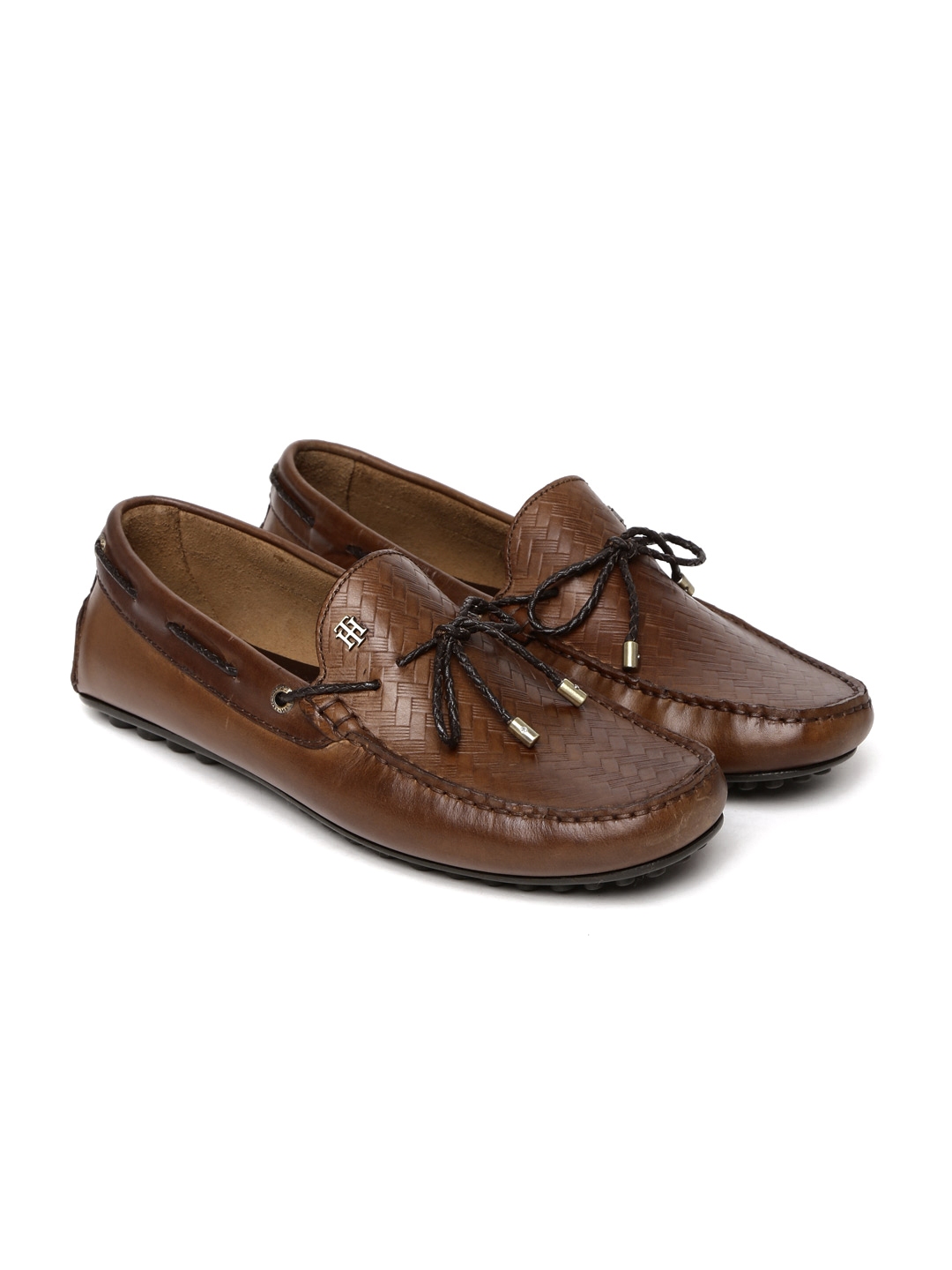 Buy Tommy Hilfiger Men Brown Leather Boat Shoes - Casual Shoes for Men ...