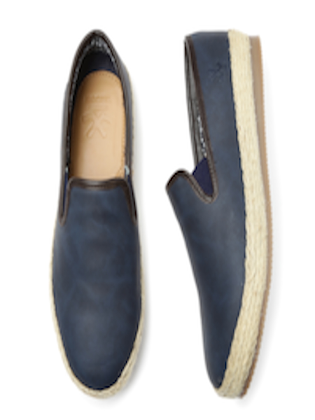 Buy WROGN Men Navy Blue Espadrilles - Casual Shoes for Men 1883550 | Myntra