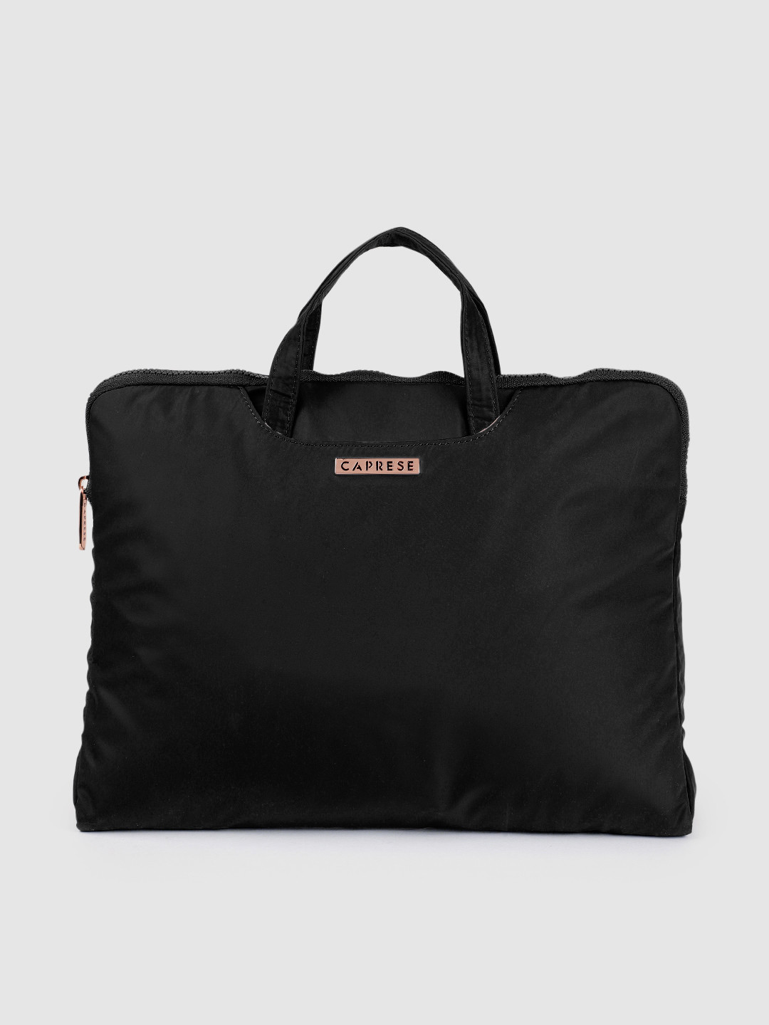 Buy Caprese Women Black Solid Laptop Sleeve Laptop Bag for Women