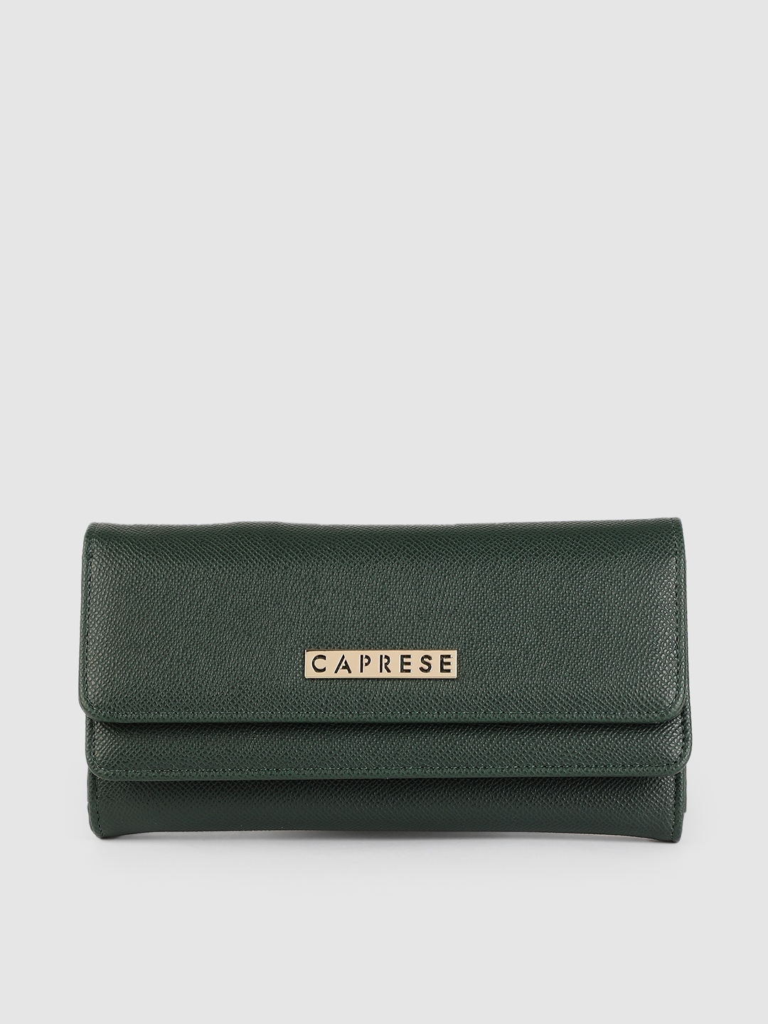 Buy Caprese Women Green Solid Envelope Wallet - Wallets for Women ...