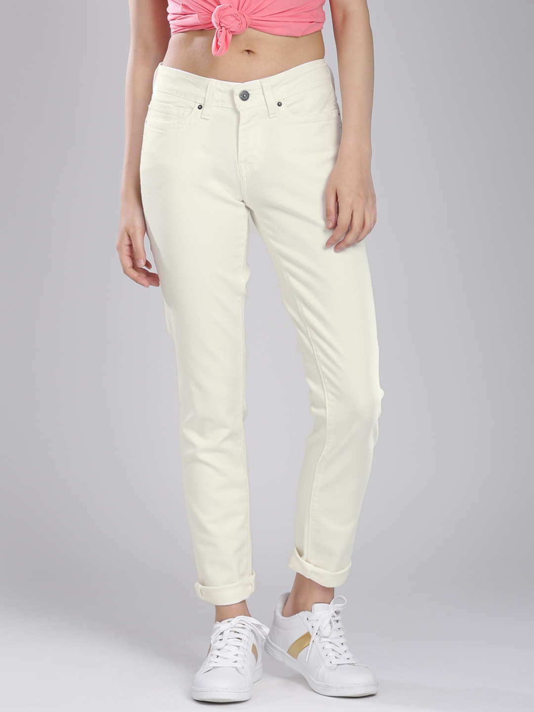 Buy Levis Women Off White Skinny Fit Stretchable Jeans - Jeans for ...