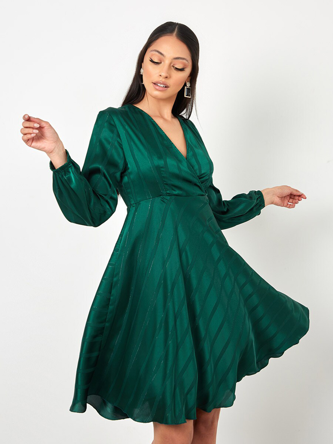 Buy Styli Green Dress Dresses for Women 18841064 Myntra