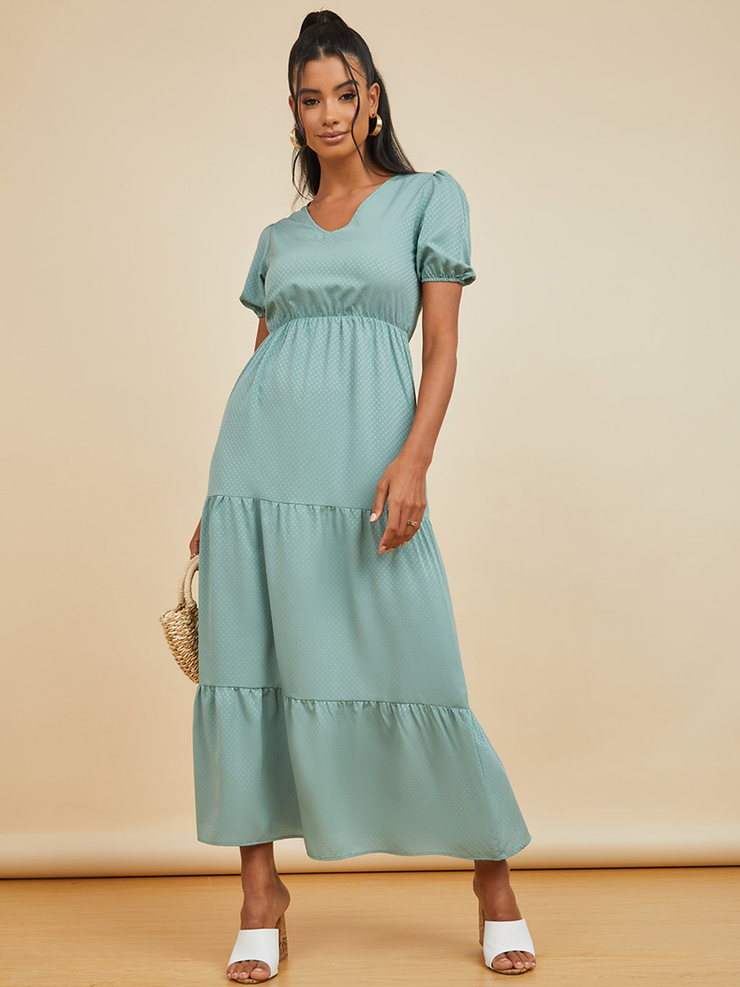 Women's Green Sheath Dress