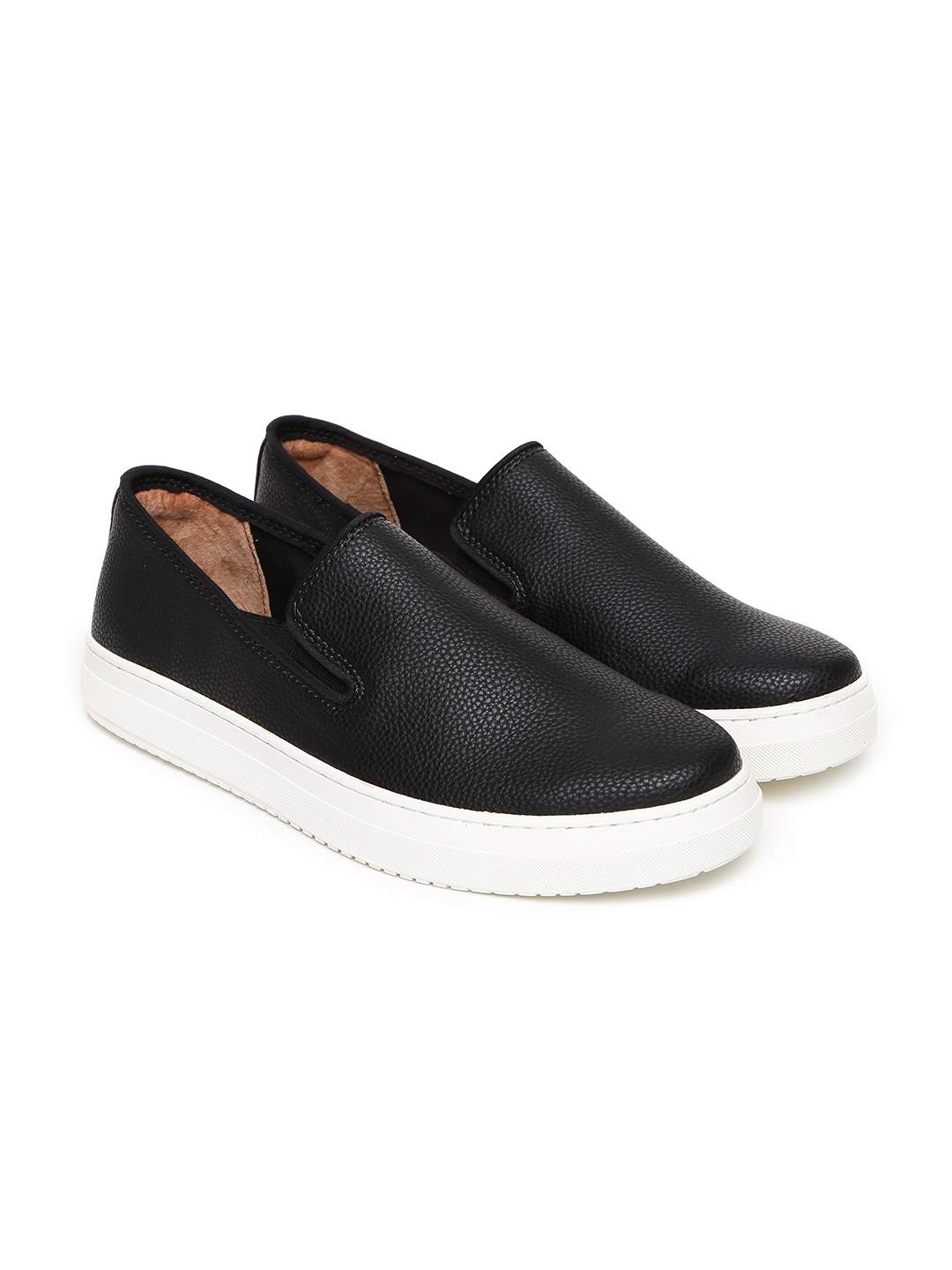 Buy Joy & Mario Men Black Slip On Sneakers - Casual Shoes for Men ...