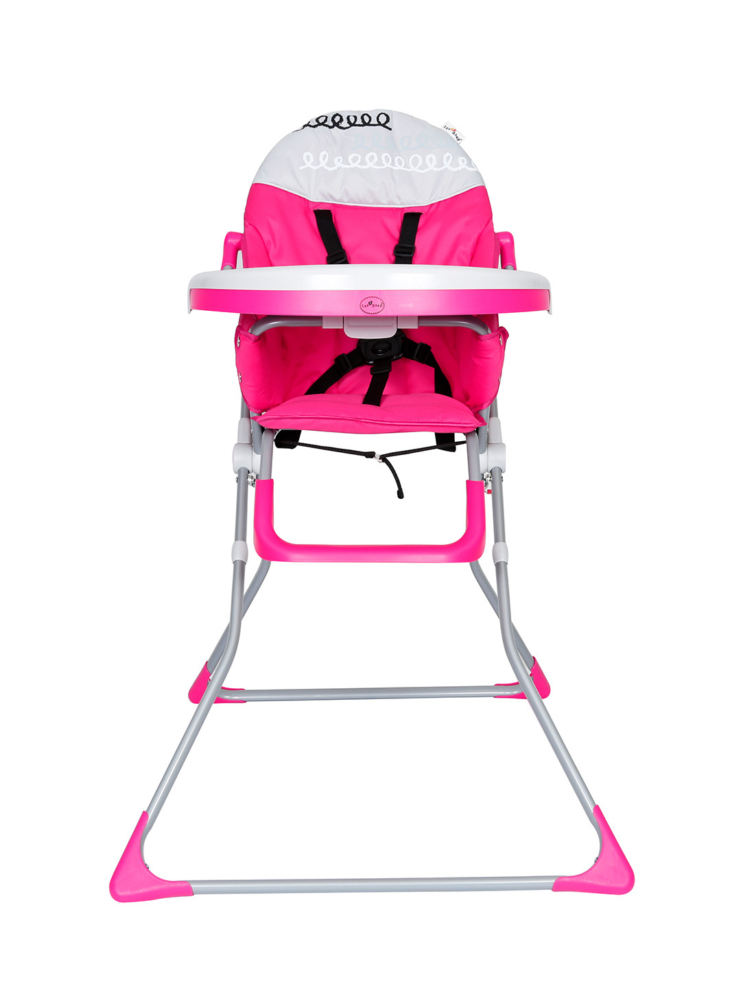 Buy 1st Step Infant Pink Solid High Chairs With 5 Point Safety Harness