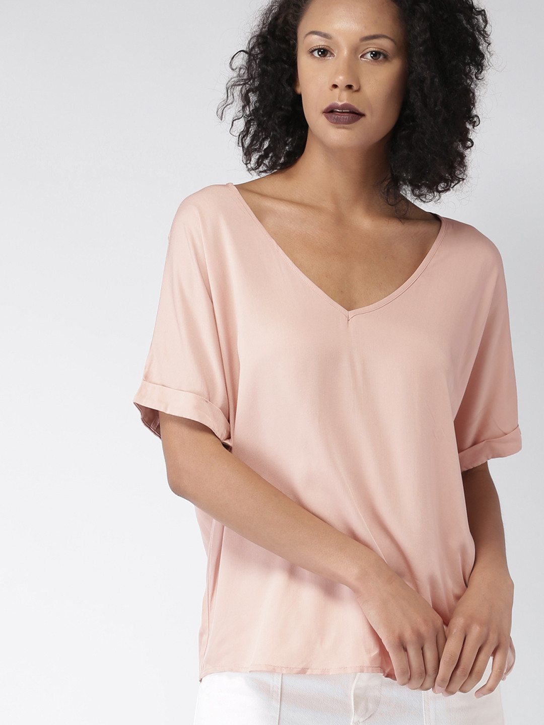 Buy FOREVER 21 Women Pink Solid Top Tops for Women 1885603 Myntra