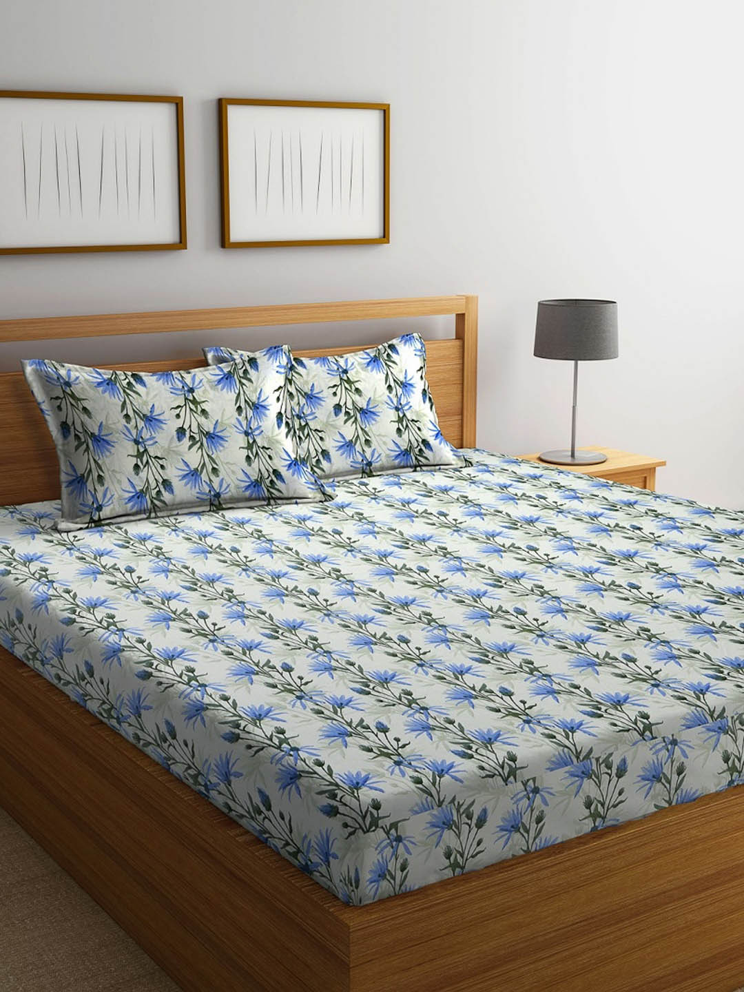 Buy BOMBAY DYEING Unisex Blue Bedsheets Bedsheets for Unisex 18862764