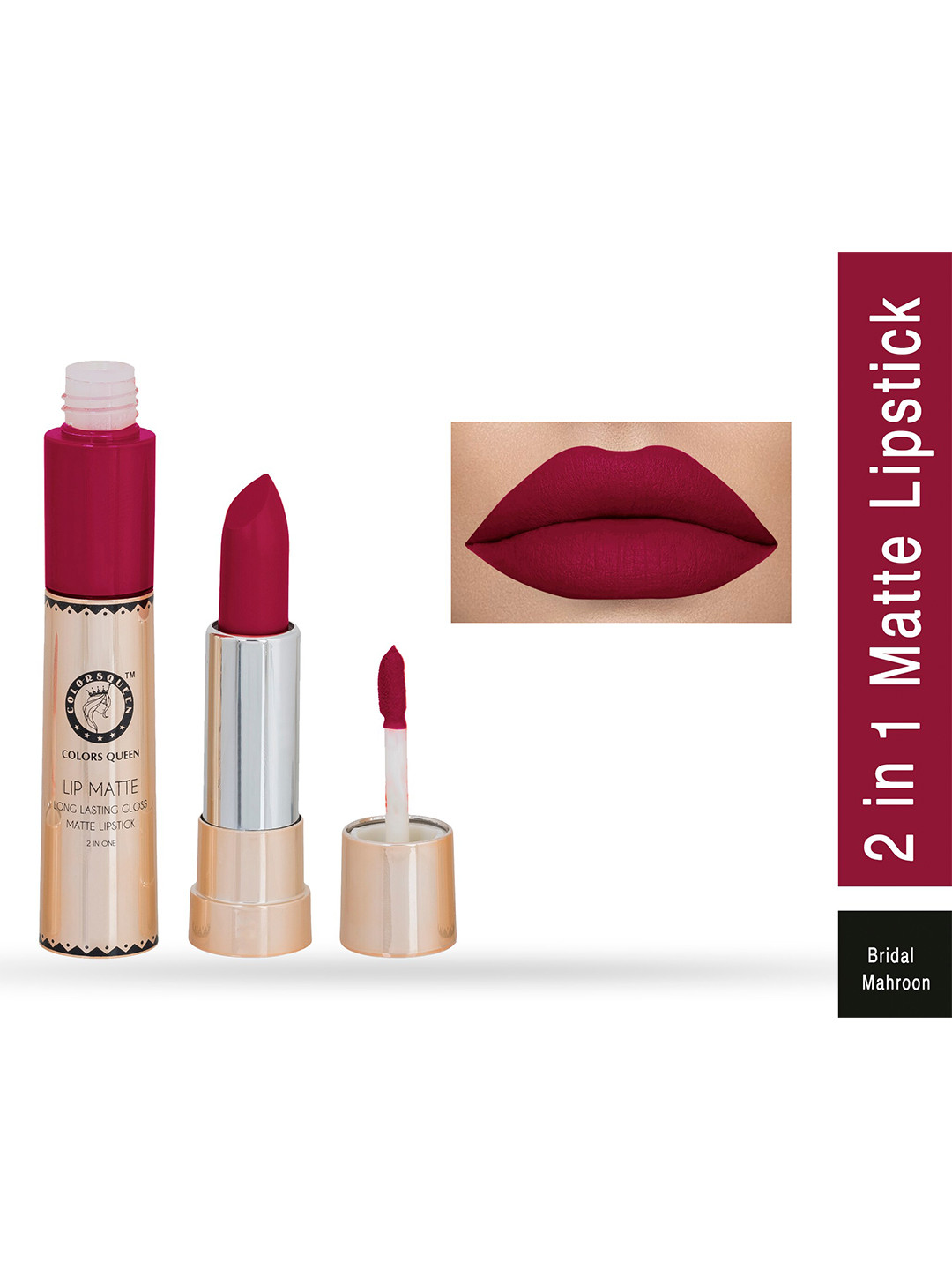 Buy Colors Queen Lip Matte Long Lasting 2 In 1 Gloss Matte Lipstick 8g