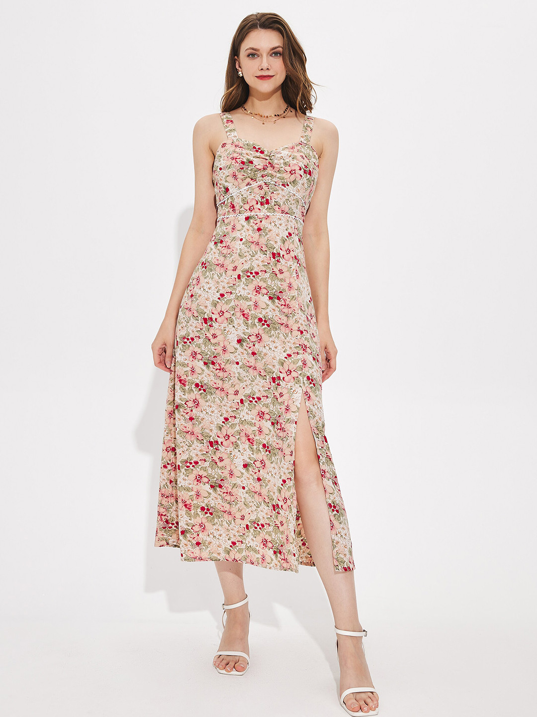 Buy URBANIC Beige Floral Dress Dresses for Women 18869138 Myntra