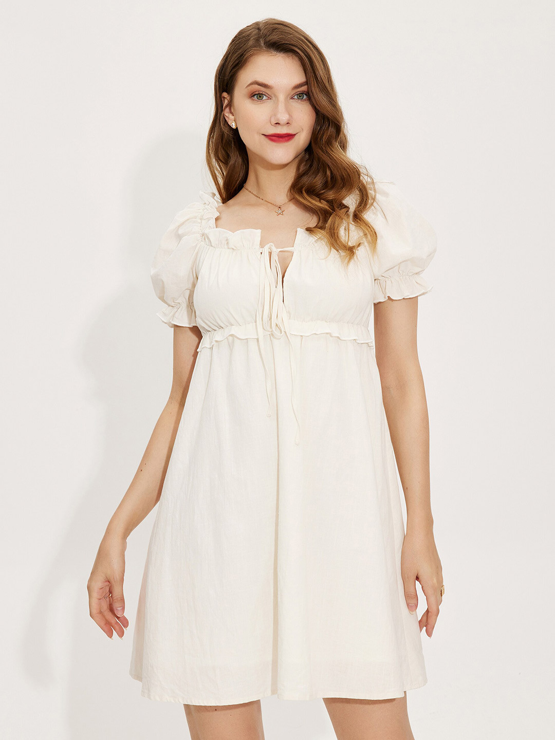 Buy URBANIC Beige Empire Dress Dresses for Women 18869250 Myntra