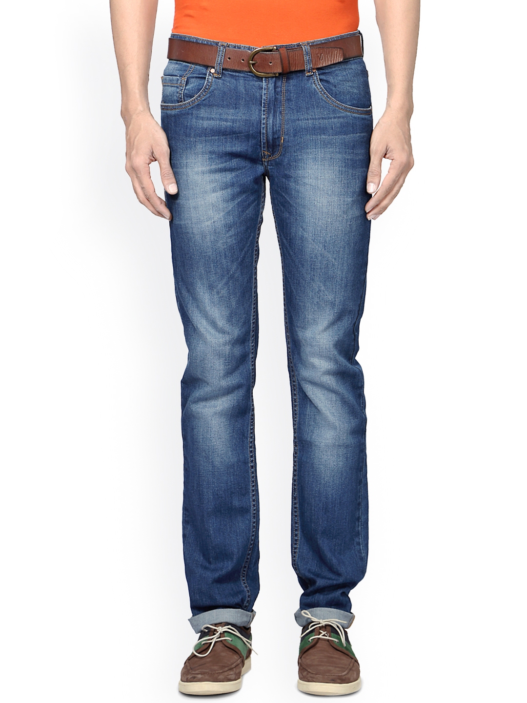 Buy Peter England Men Blue Slim Fit Jeans - Jeans for Men 1888079 | Myntra