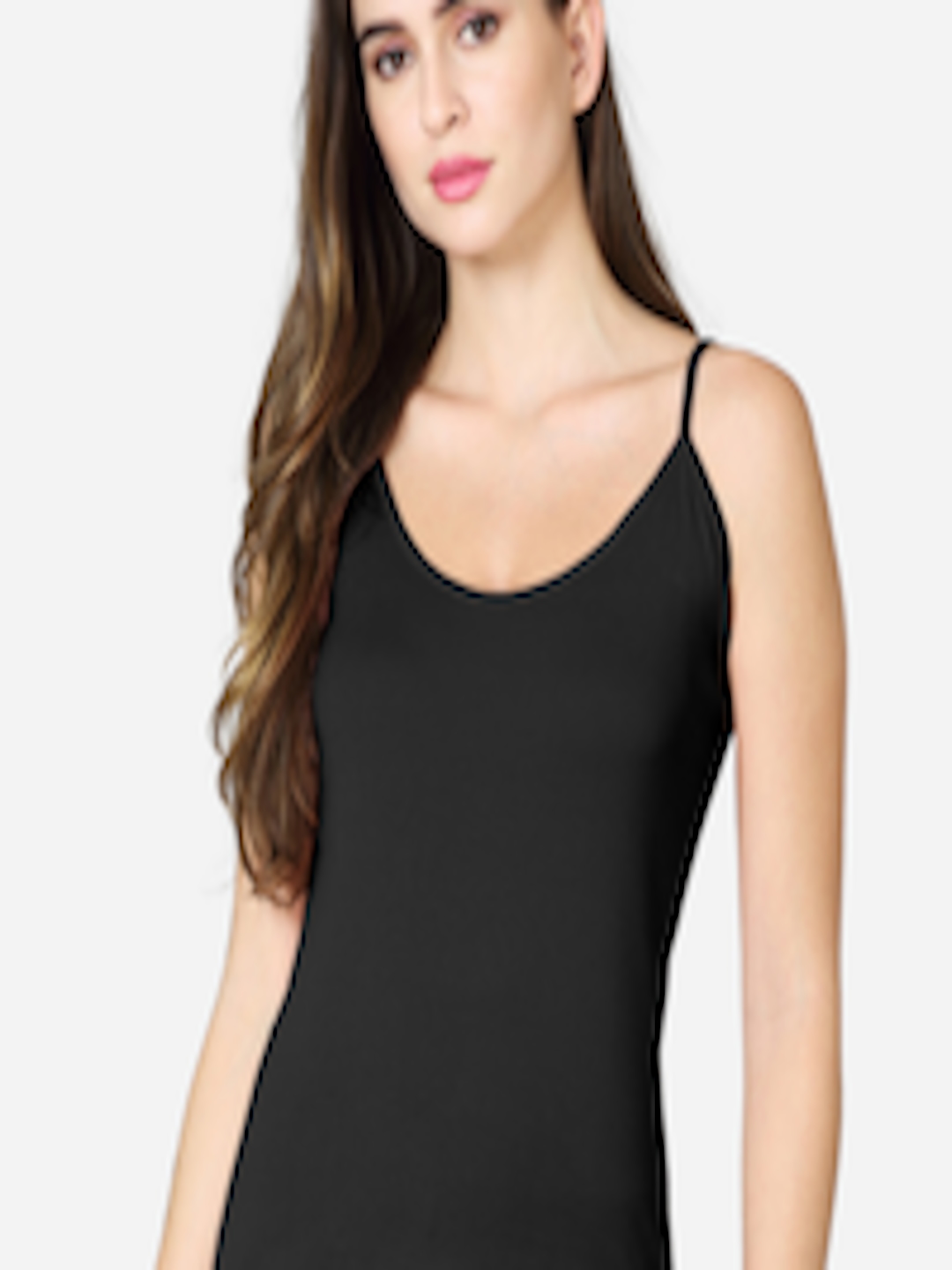 Buy VStar Women Black Solid Pure Combed Cotton Camisole - Camisoles for ...
