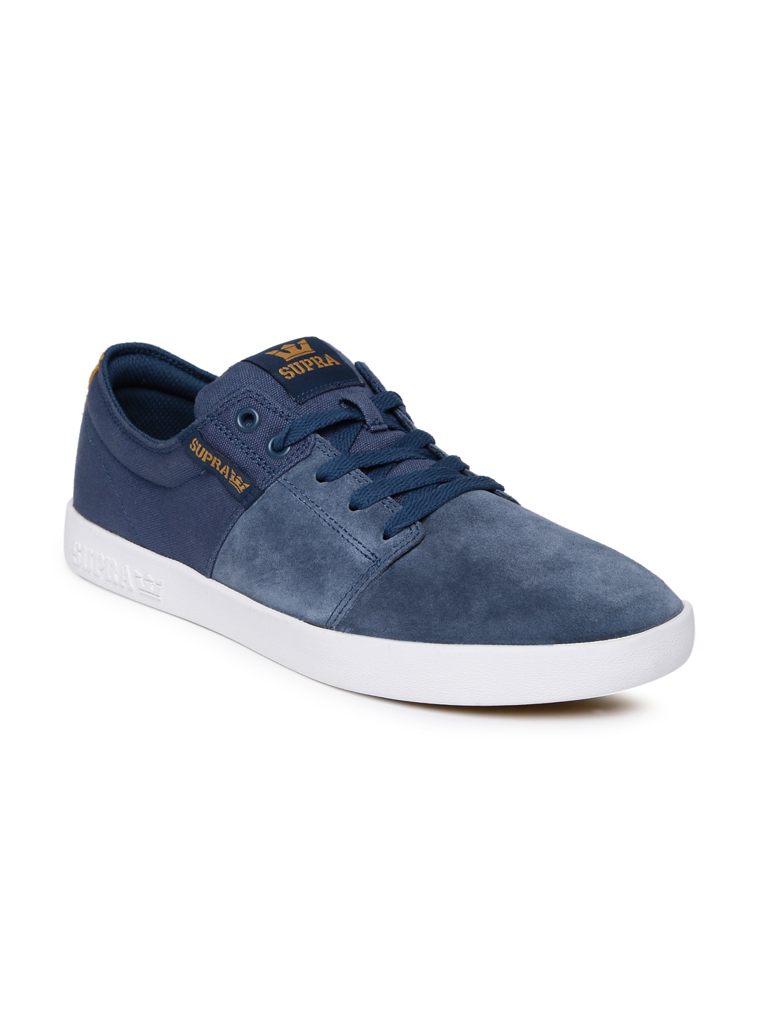 Buy Supra Men Blue STACKS II Suede Sneakers - Casual Shoes for Men ...