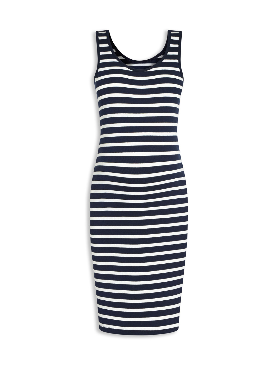 Buy Next Women Navy & White Striped Sheath Dress Dresses for Women
