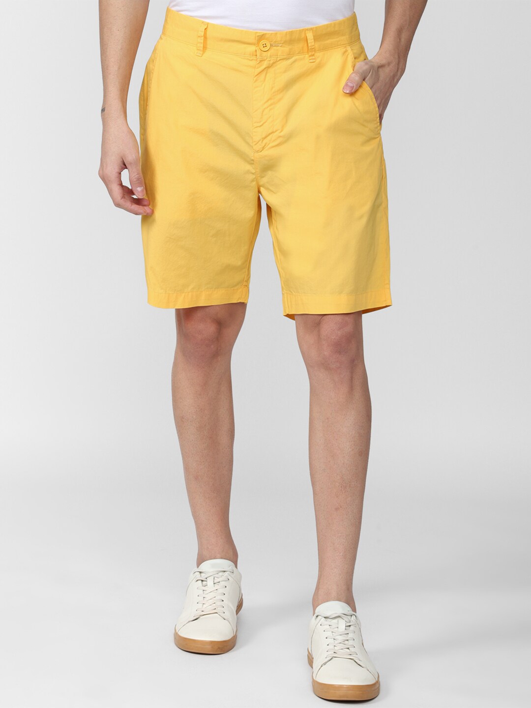 Buy FOREVER 21 Men Yellow Shorts - Shorts for Men 18883624 | Myntra
