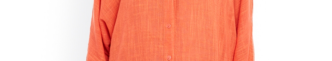 Buy Ritu Kumar Orange Semi Sheer Tunic - Tunics for Women 1890003 | Myntra