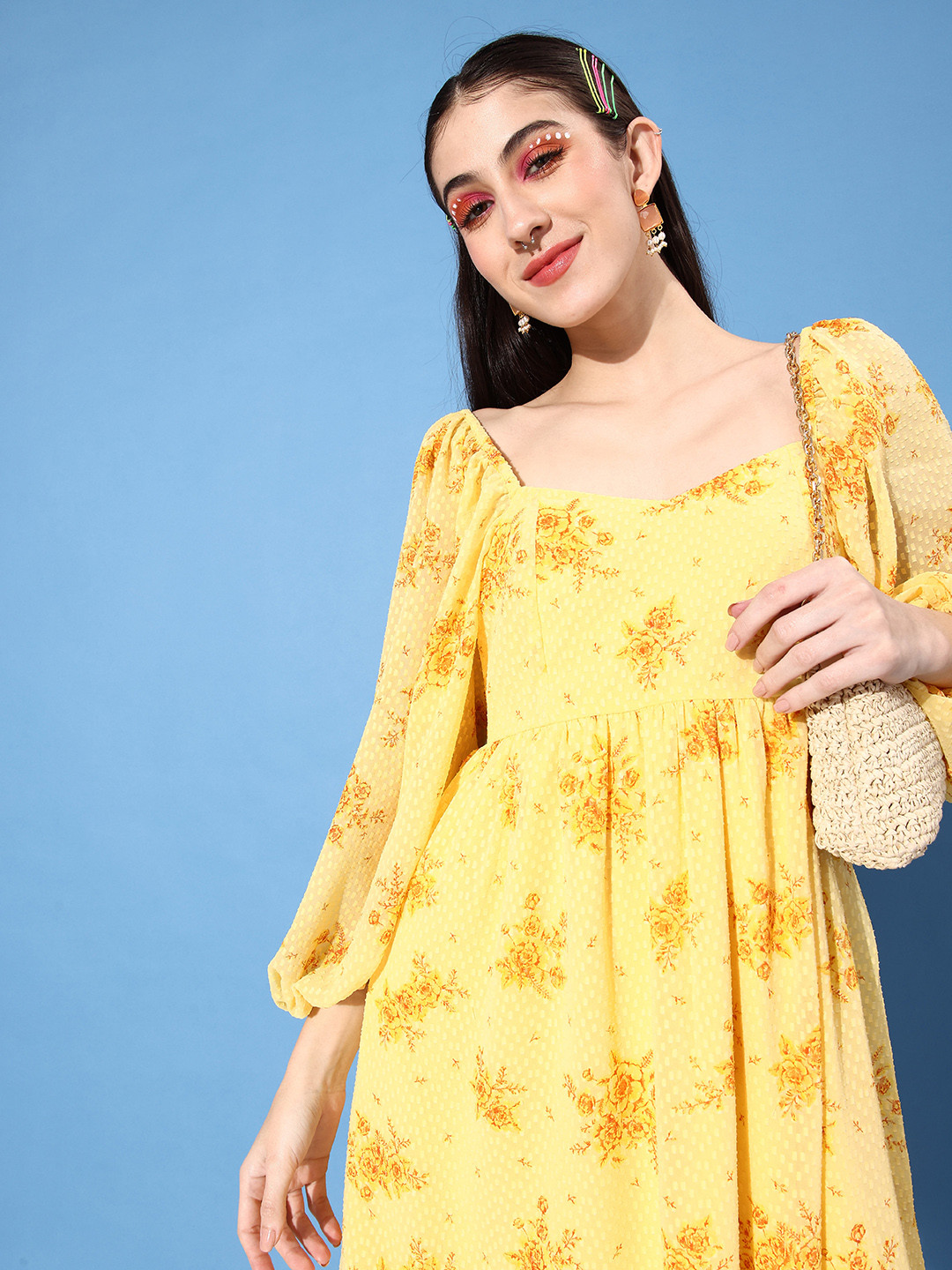 Buy DressBerry Floral Fit & Flare Dress Dresses for Women 18900322