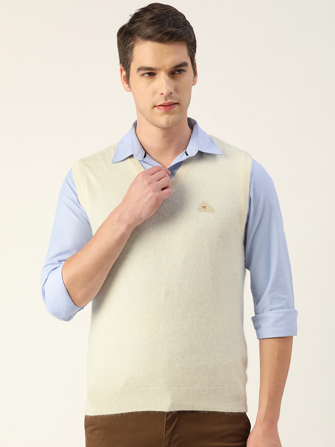 Buy Monte Carlo Men Off White Sweater Vest - Sweaters for Men 18901314 ...