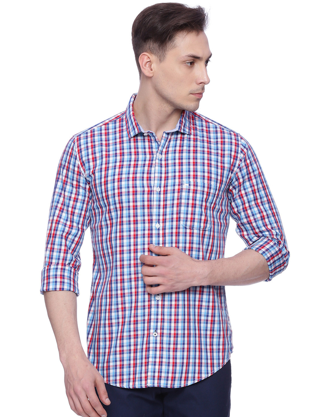 basics checked shirts