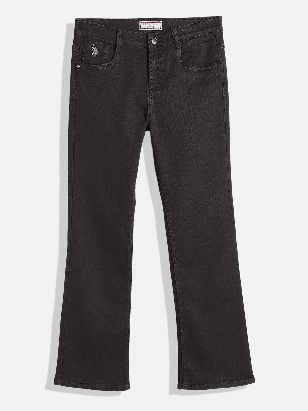 Buy U.S. Polo Assn. Kids Boys Bootcut Light Fade Stretchable Jeans ...