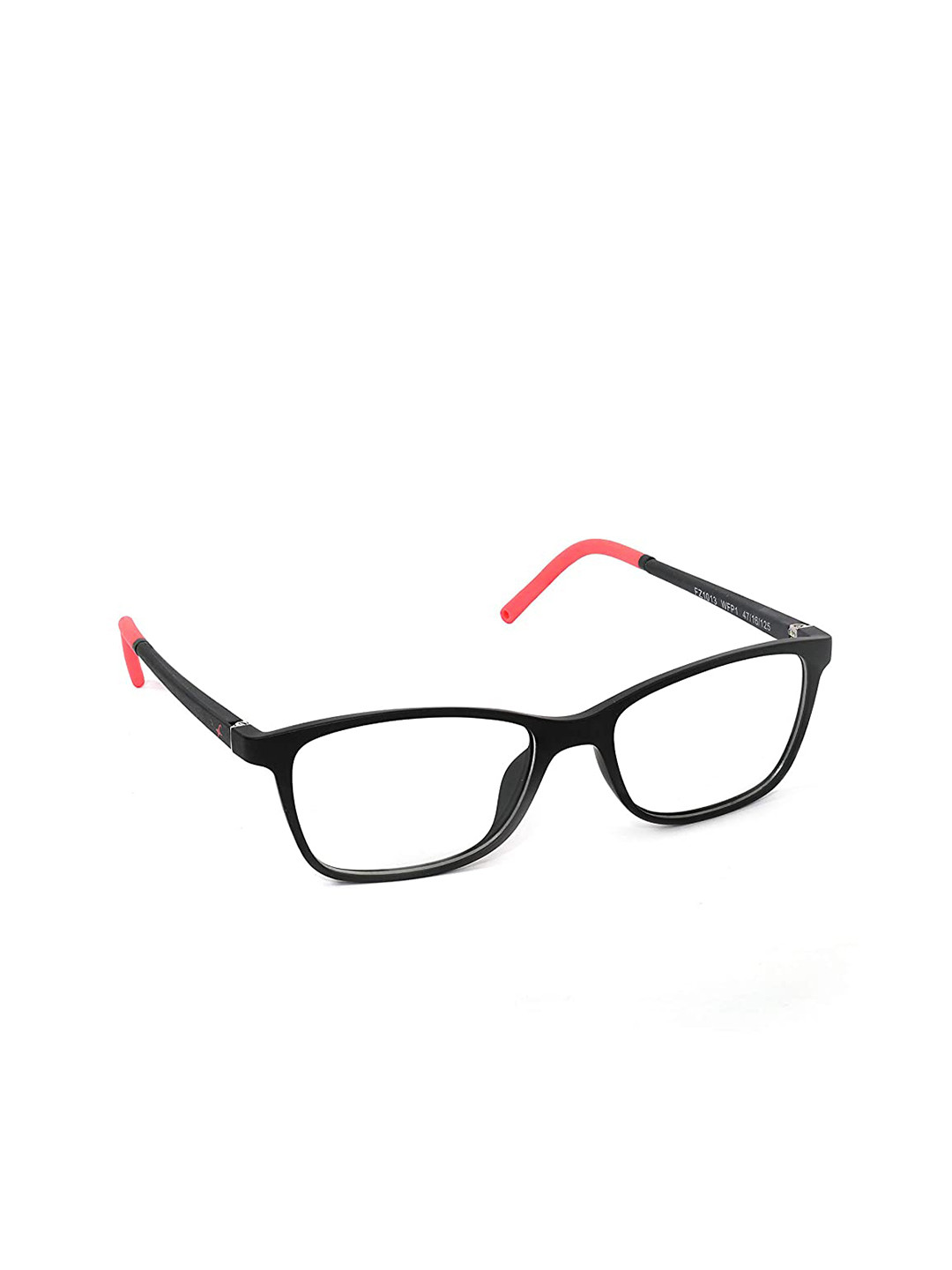 Buy Fastrack Unisex Black & Red Colourblocked Full Rim Rectangle Frames ...