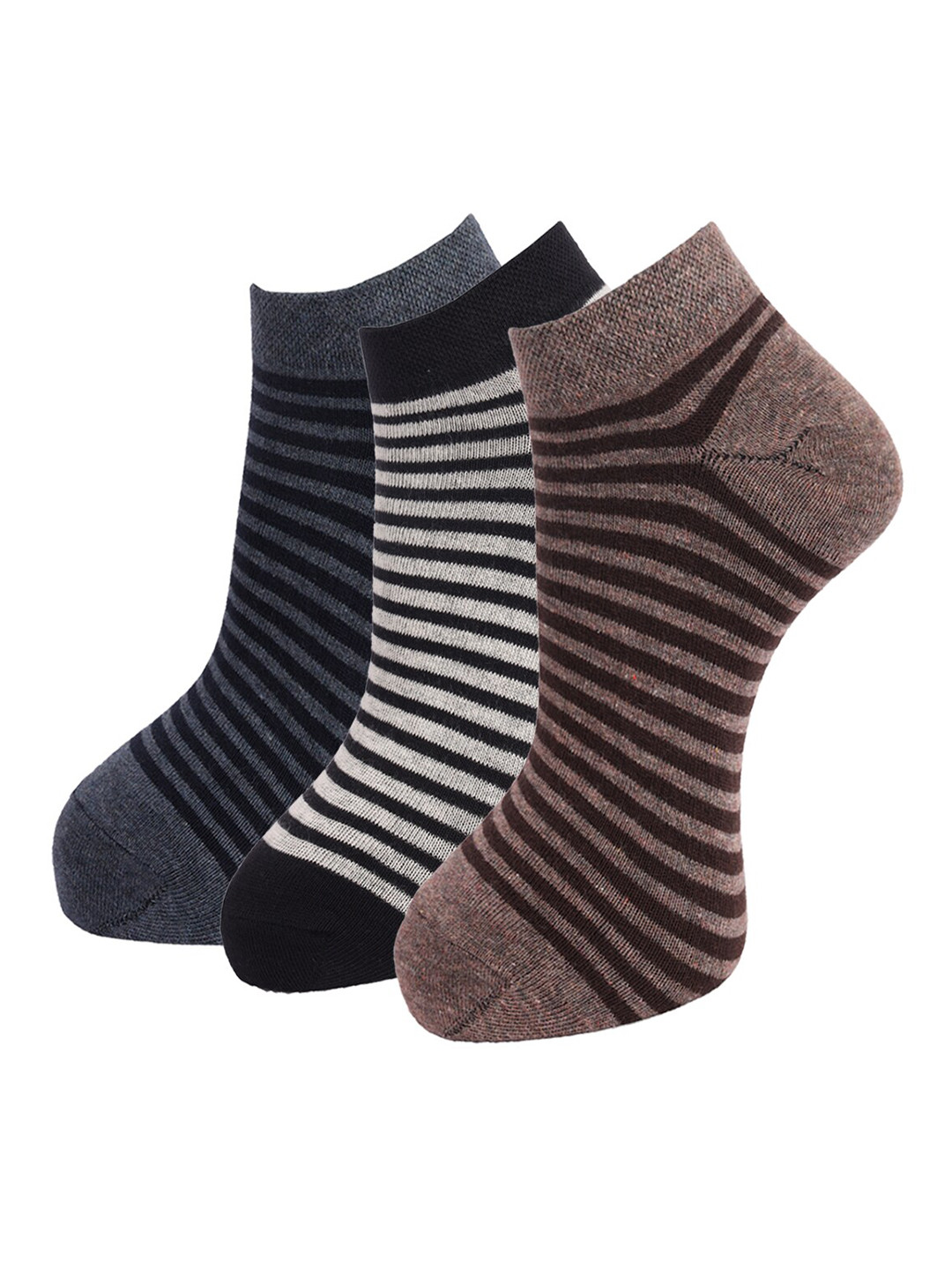 Buy Dollar Socks Men Pack Of 3 Assorted Cotton Ankle Length Socks