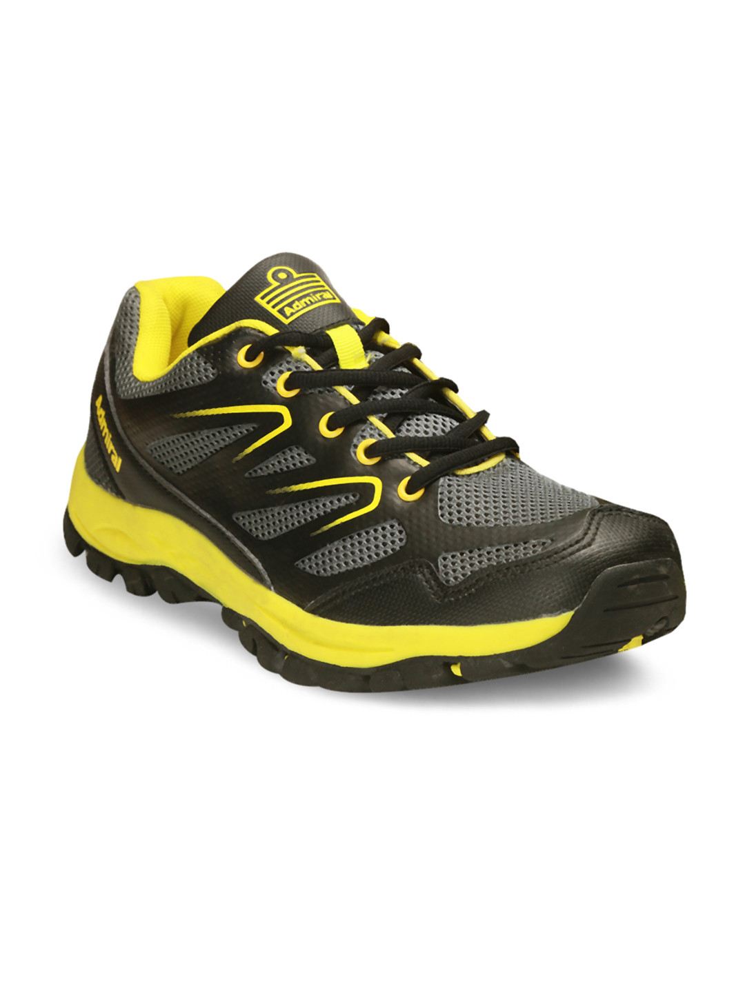 Buy Admiral Men Black & Yellow Thrill Trekking Shoes Sports Shoes for