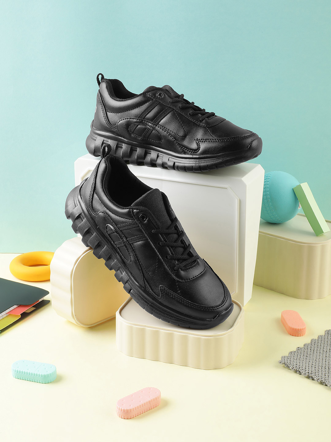 liberty force 10 school shoes black