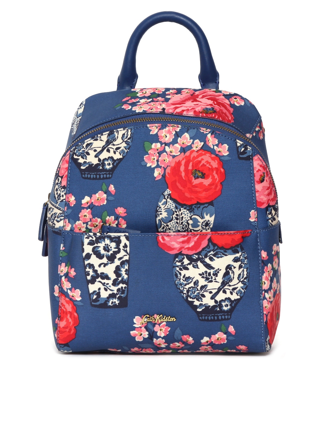 Buy Cath Kidston Women Navy Floral Print Backpack - Backpacks for Women ...