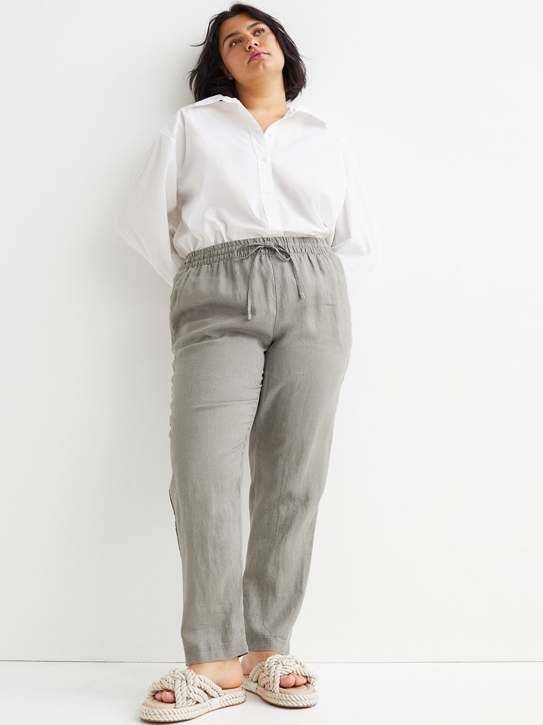h&m linen pants