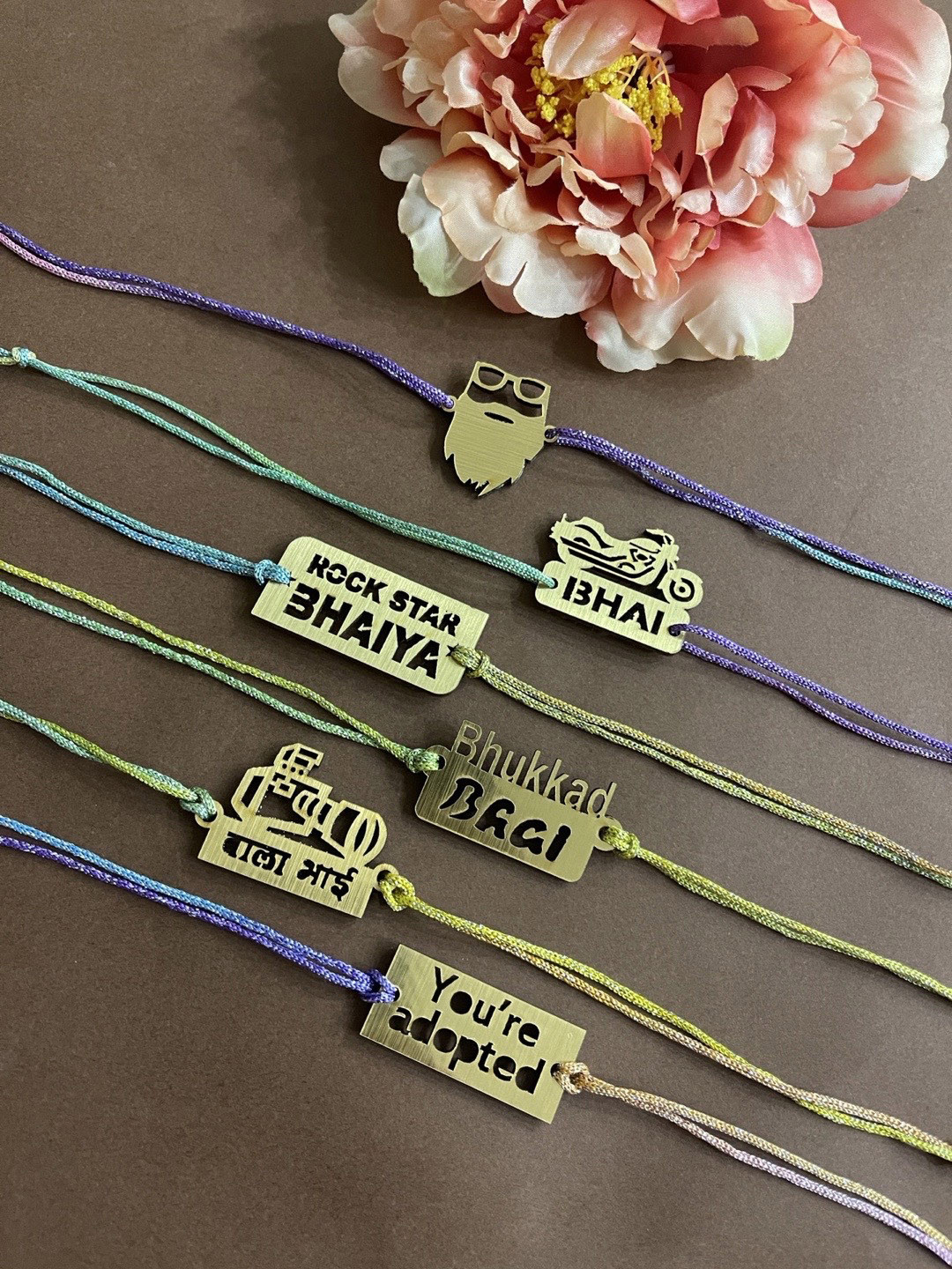 Buy Digital Dress Room Men Set Of 6 Gold Toned Rakhi - Rakhi for Men ...