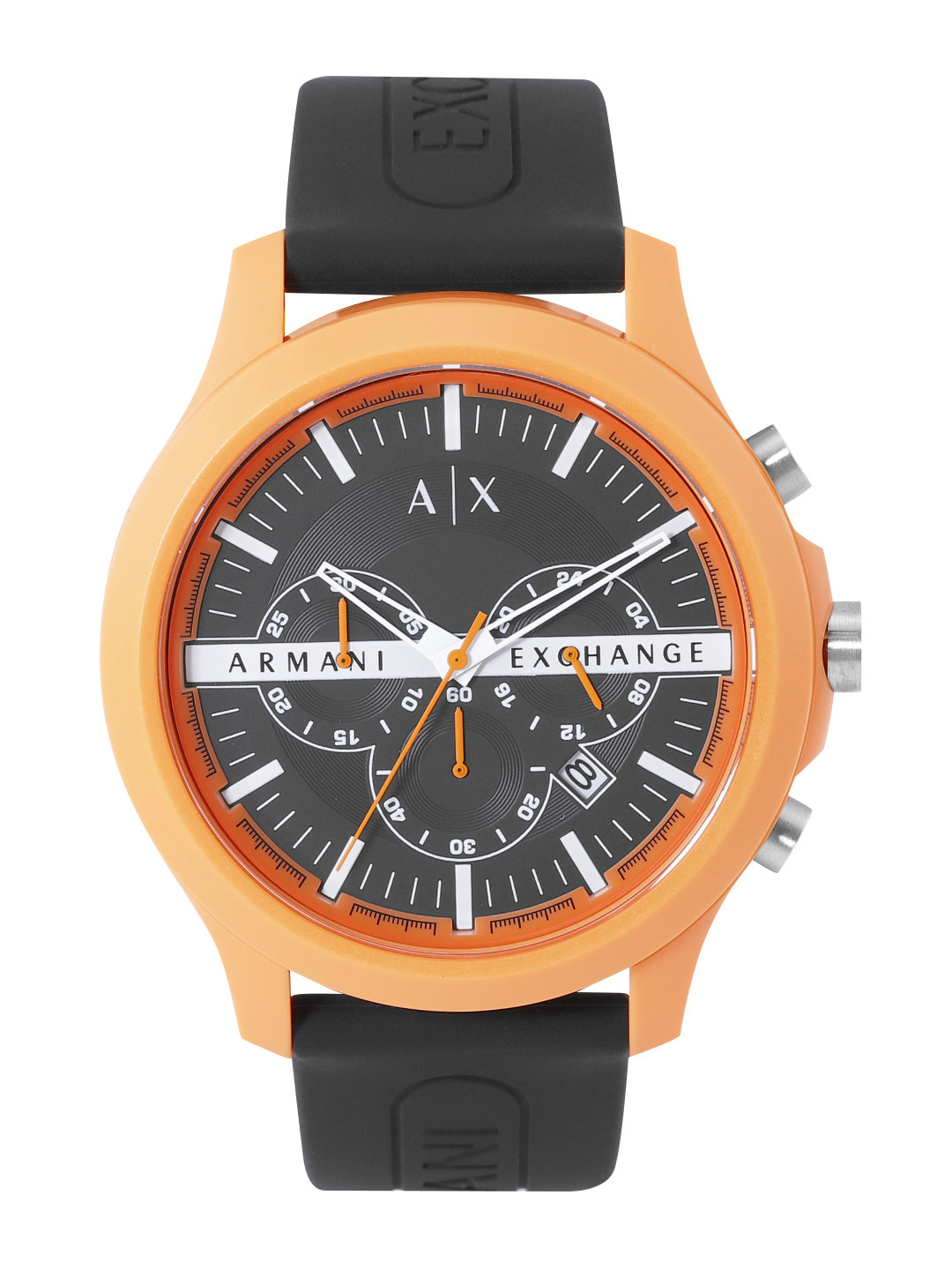 Buy Armani Exchange Men Black Dial & Black Straps Analogue Chronograph ...